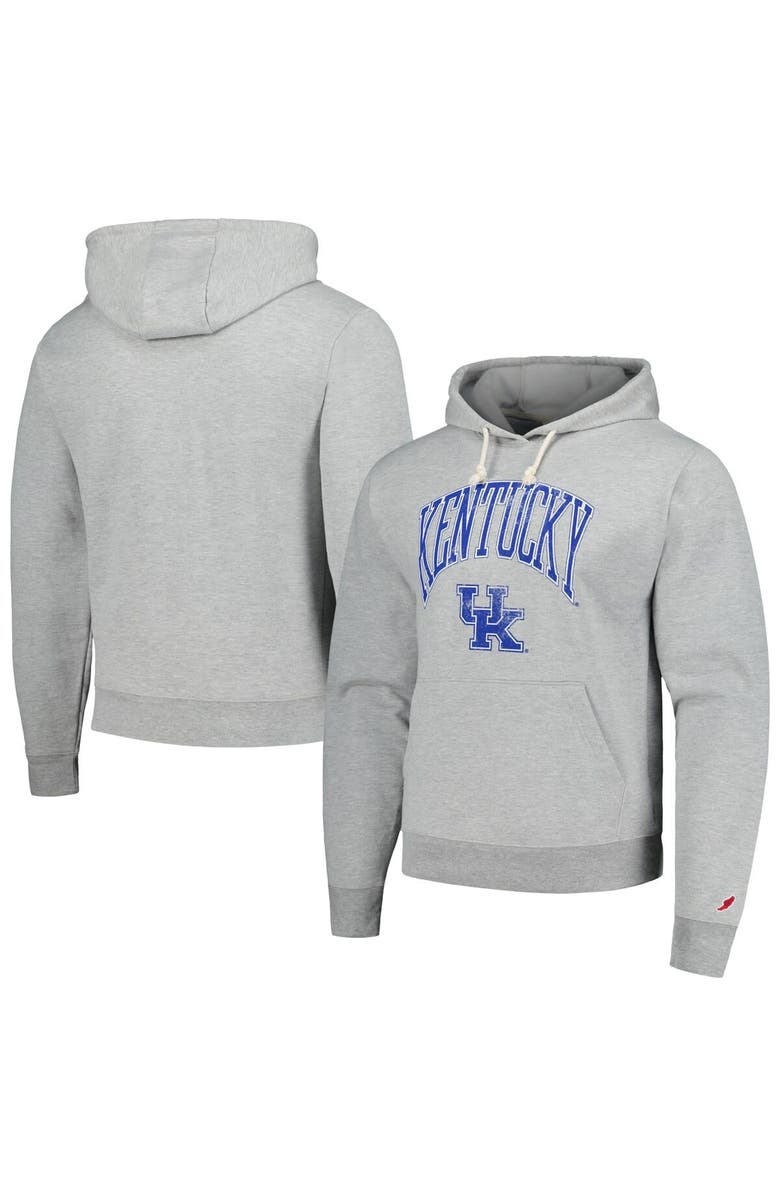 LEAGUE COLLEGIATE WEAR Men's League Collegiate Wear Heather Gray Kentucky Wildcats Tall Arch Essential Pullover Hoodie, Main, color, Heather Gray