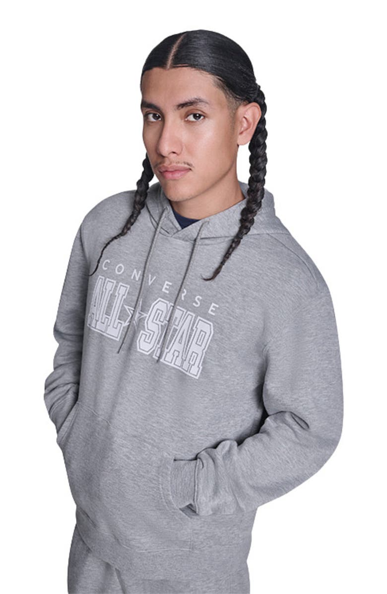 Converse All Star Pullover Hoodie, Alternate, color, Vintage Grey Heather