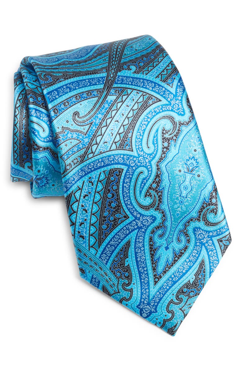 ZEGNA Patterned Silk Tie, Main, color, 