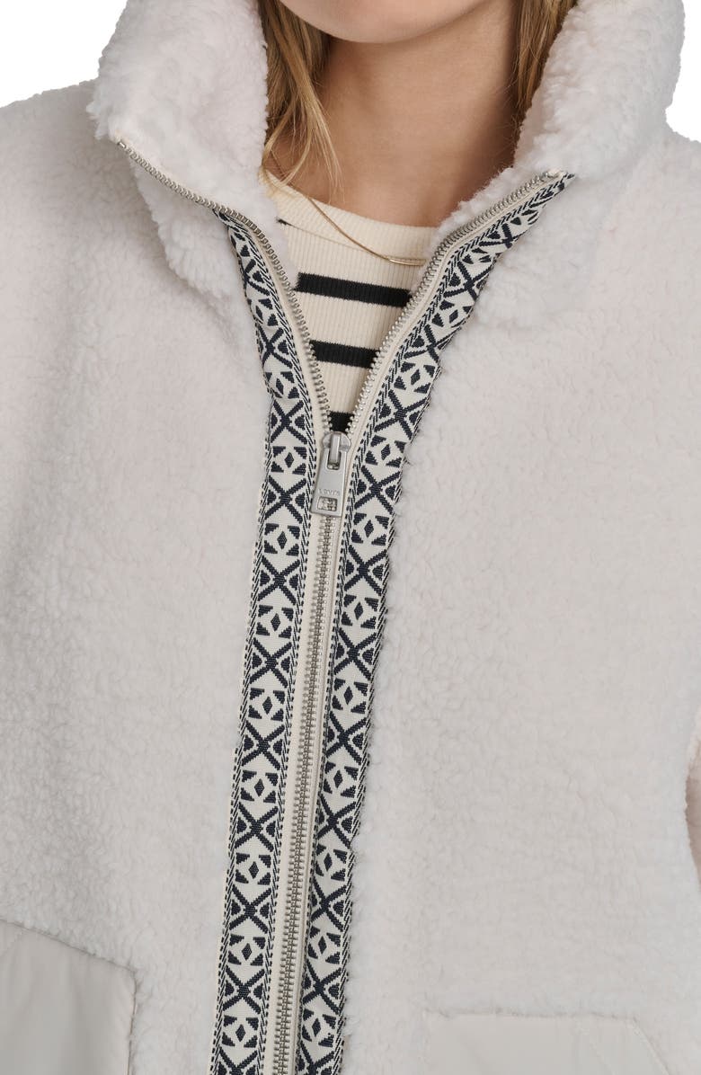 Levi's Faux Shearling Full Zip Jacket, Alternate, color, Almond