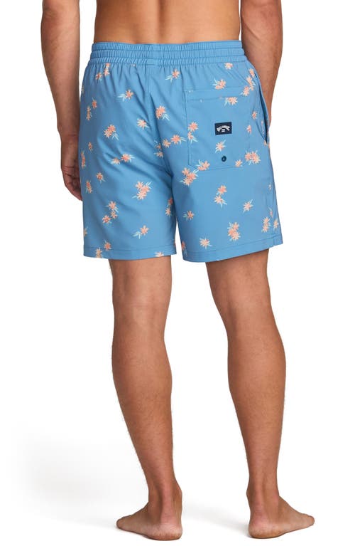 Billabong Sundays Layback Swim Trunks In Blue