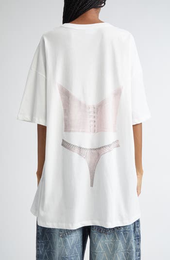 トップス MEDI LINGERIE TROMPE L`OEIL TEE MEDI LINGERIE TROMPE L`OEIL TEE