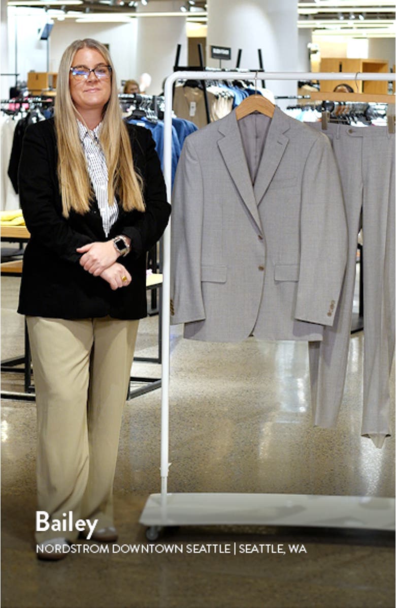 Siena Regular Fit Light Grey Mélange Wool Suit, sales video thumbnail