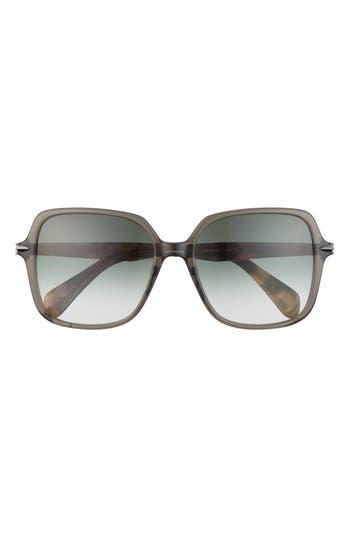 Rag & Bone 55mm Gradient Square Sunglasses