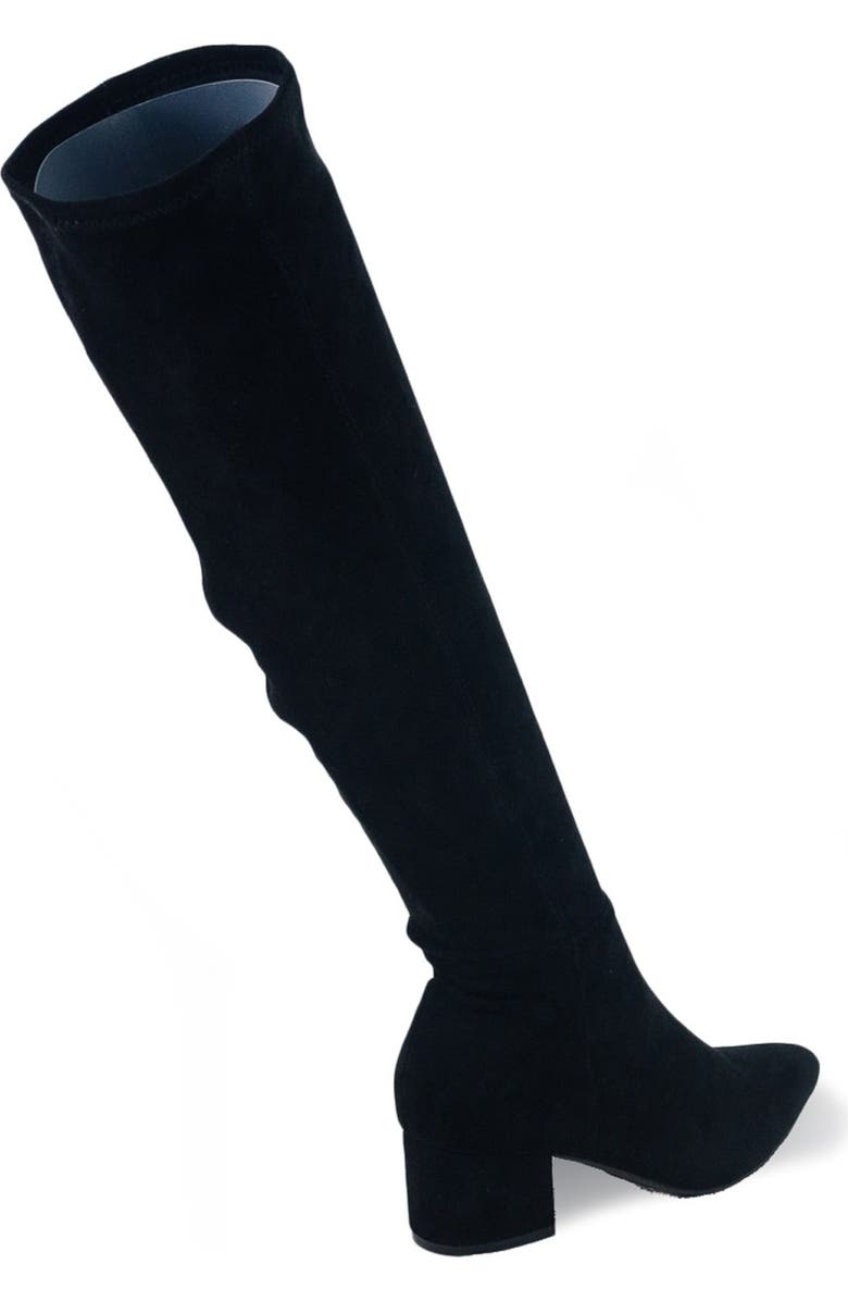 CHASE AND CHLOE Wynter Over The Knee Boot, Alternate, color, Black Suede