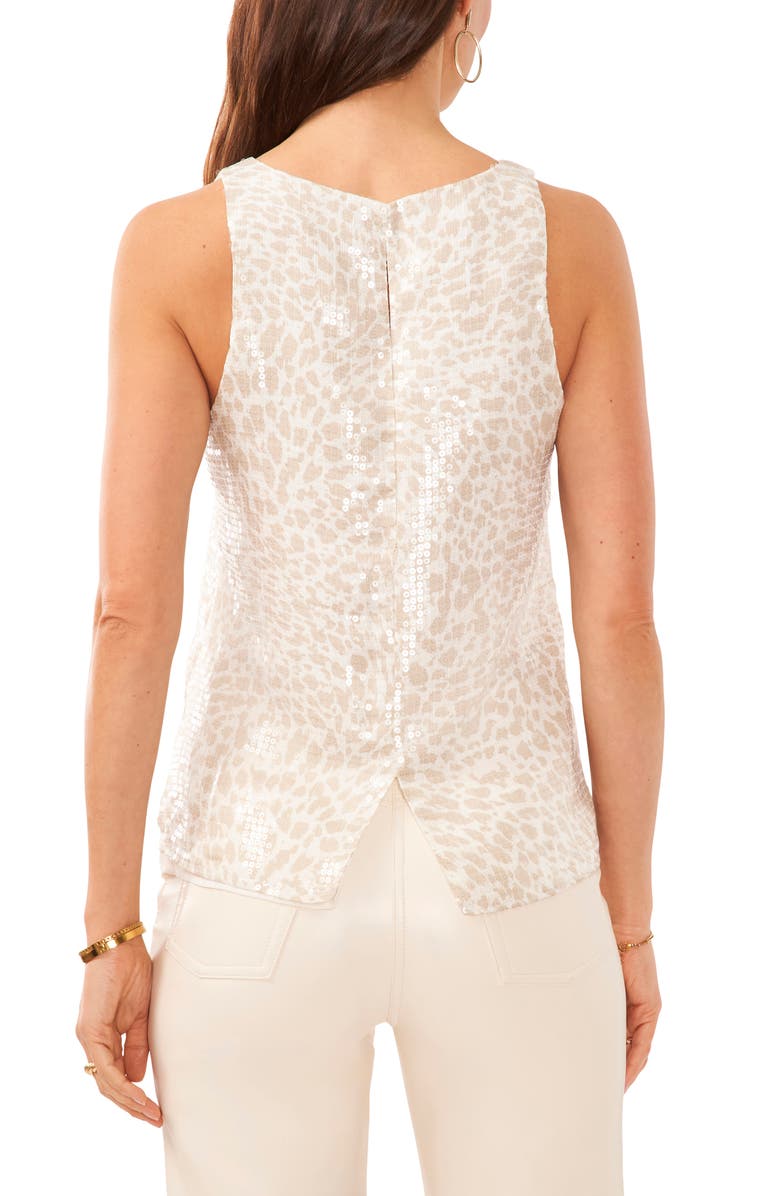 Vince Camuto Sequin Sleeveless Top, Alternate, color,