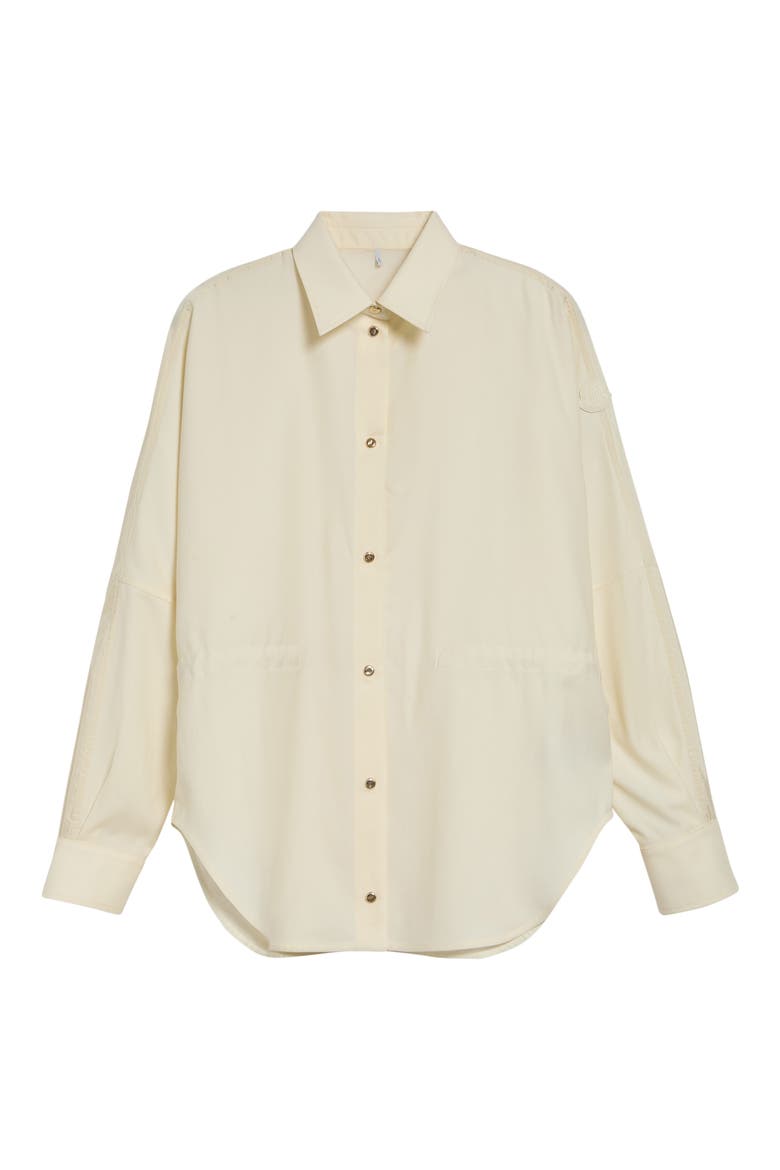 Mixed Media Snap-Up Shirt, Alternate, color, WHITE
