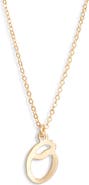 Set 
Stones Gianna Initial Pendant Necklace