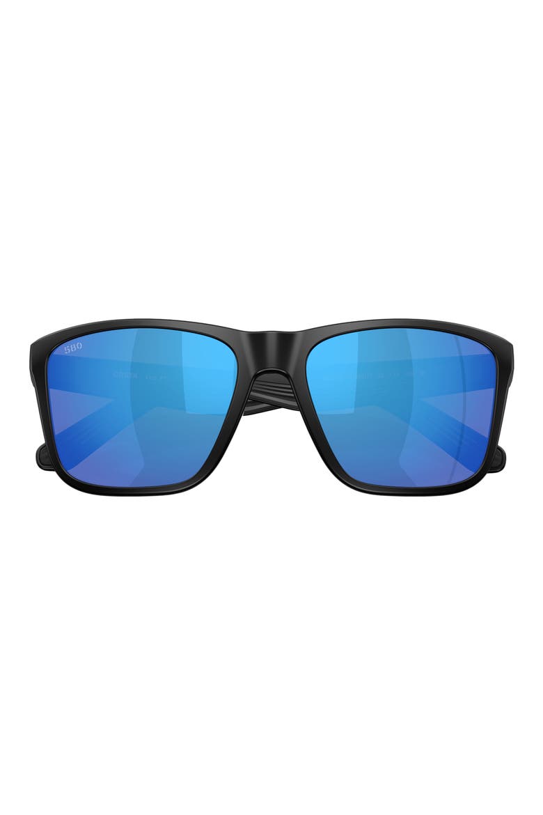 Los Alijos 59mm Sunglasses, Alternate, color, MATTE BLACK / BLUE MIRROR