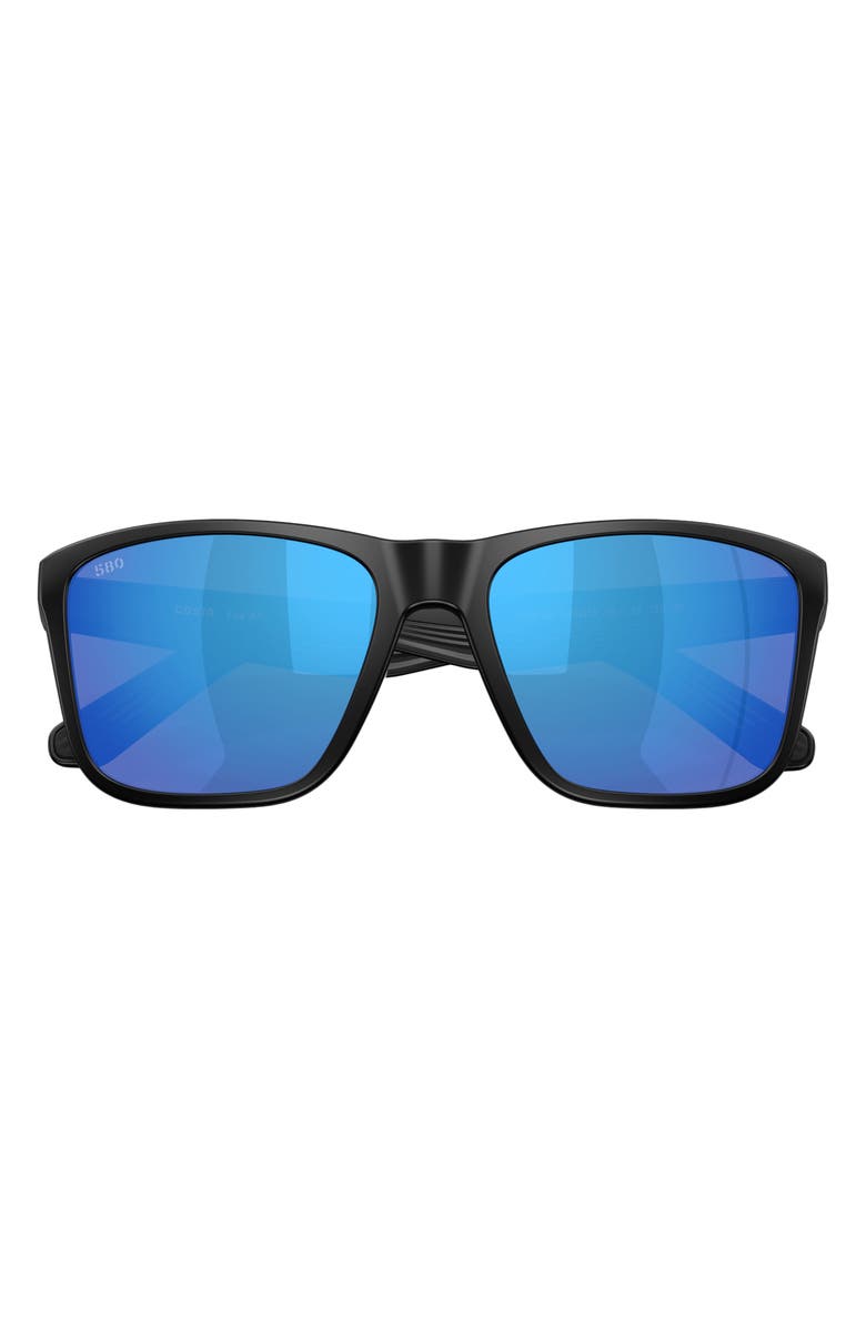 Costa Del Mar Los Alijos 59mm Sunglasses, Alternate, color, Matte Black / Blue Mirror