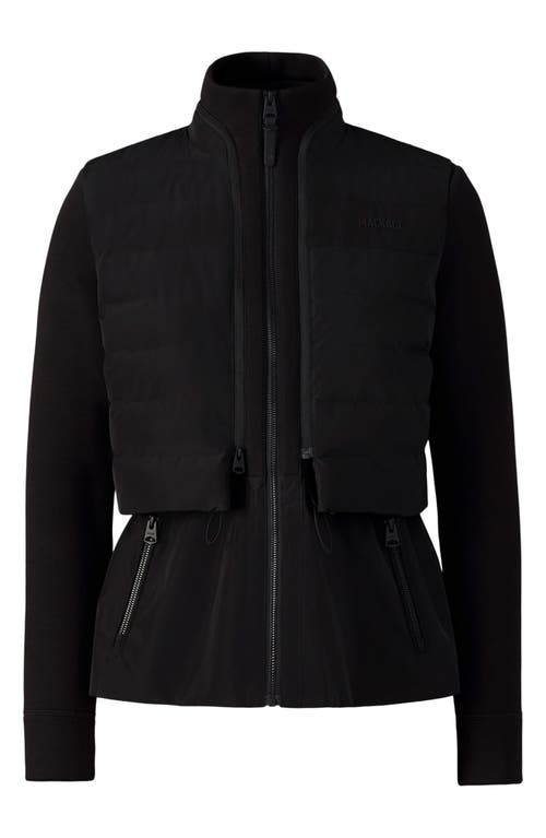 Mackage Priscilla 3-in-1 Hybrid Lightweight Jacket With Down Vest In Black