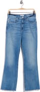 Good American Soft-Tech Good Raw Hem Kick Flare Jeans