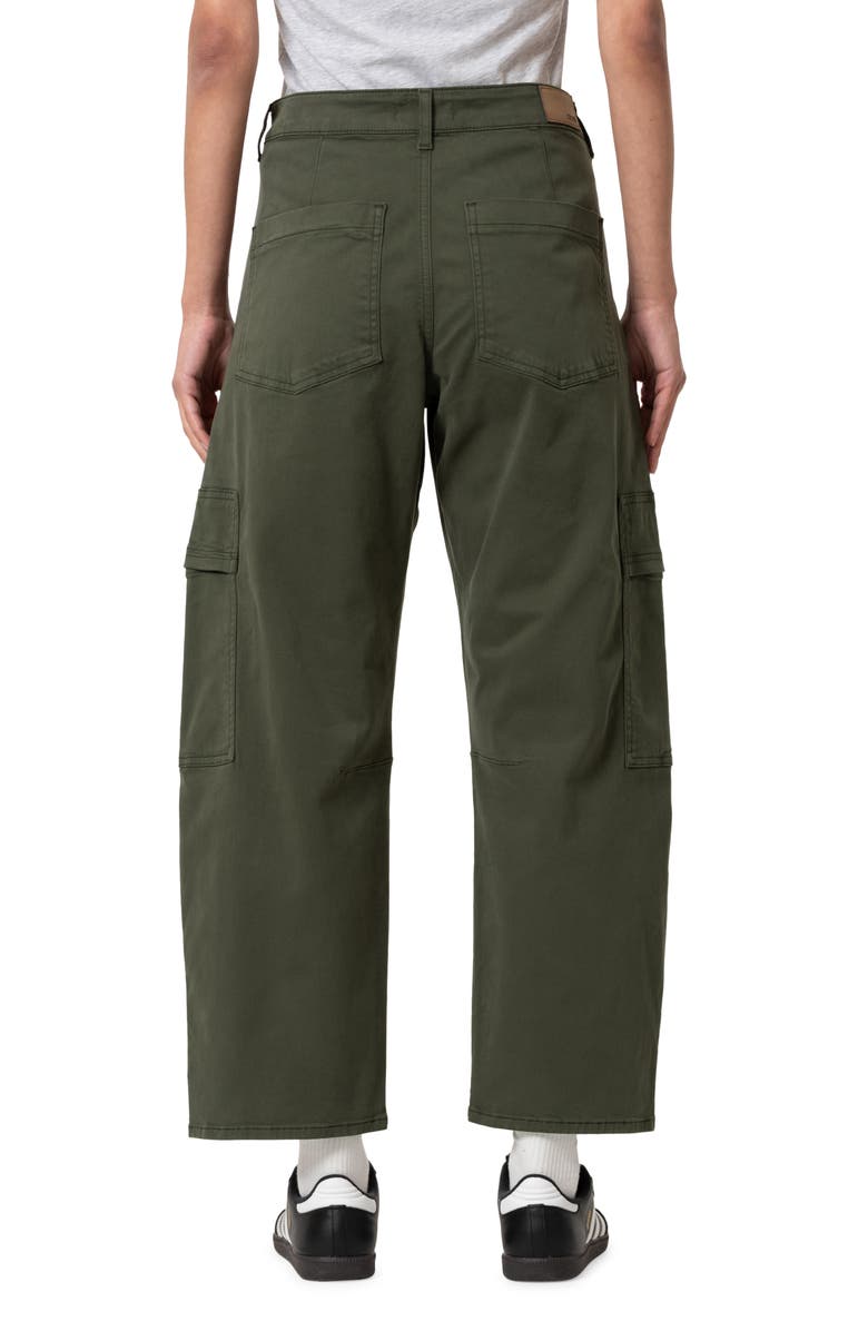 Mavi Jeans Vinnie Ivy Ankle Barrel Leg Twill Cargo Pants, Alternate, color, Ivy Casual Twill