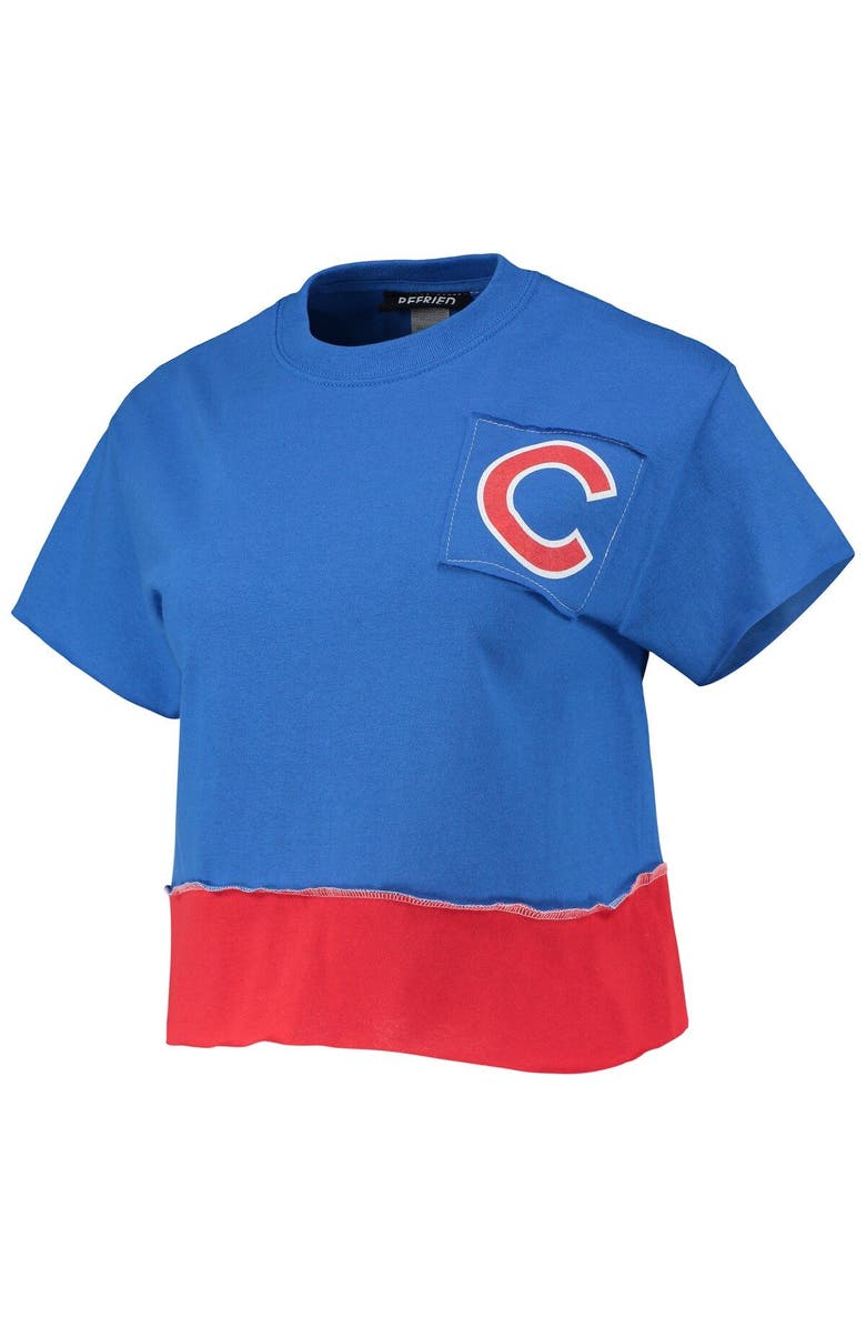 REFRIED APPAREL Women's Refried Apparel Royal Chicago Cubs Cropped T-Shirt, Alternate, color, Royal