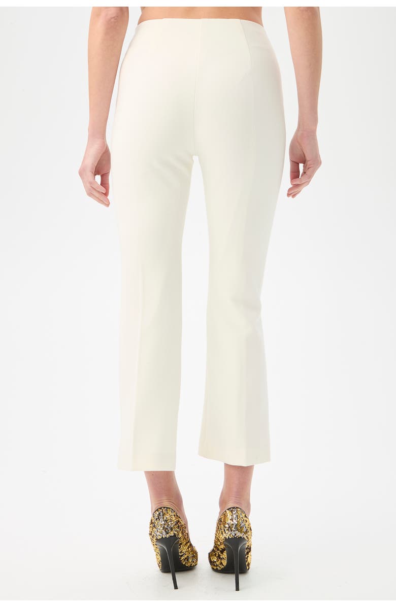Trina Turk Luhrmann Cropped Flare Leg Pant, Alternate, color, Winter White