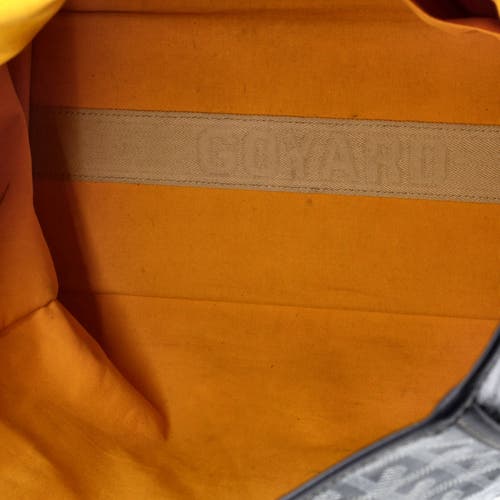 Pre-owned Goyard Goyard Saint Leger Briefcase Backpack Coated Canvas In Gray
