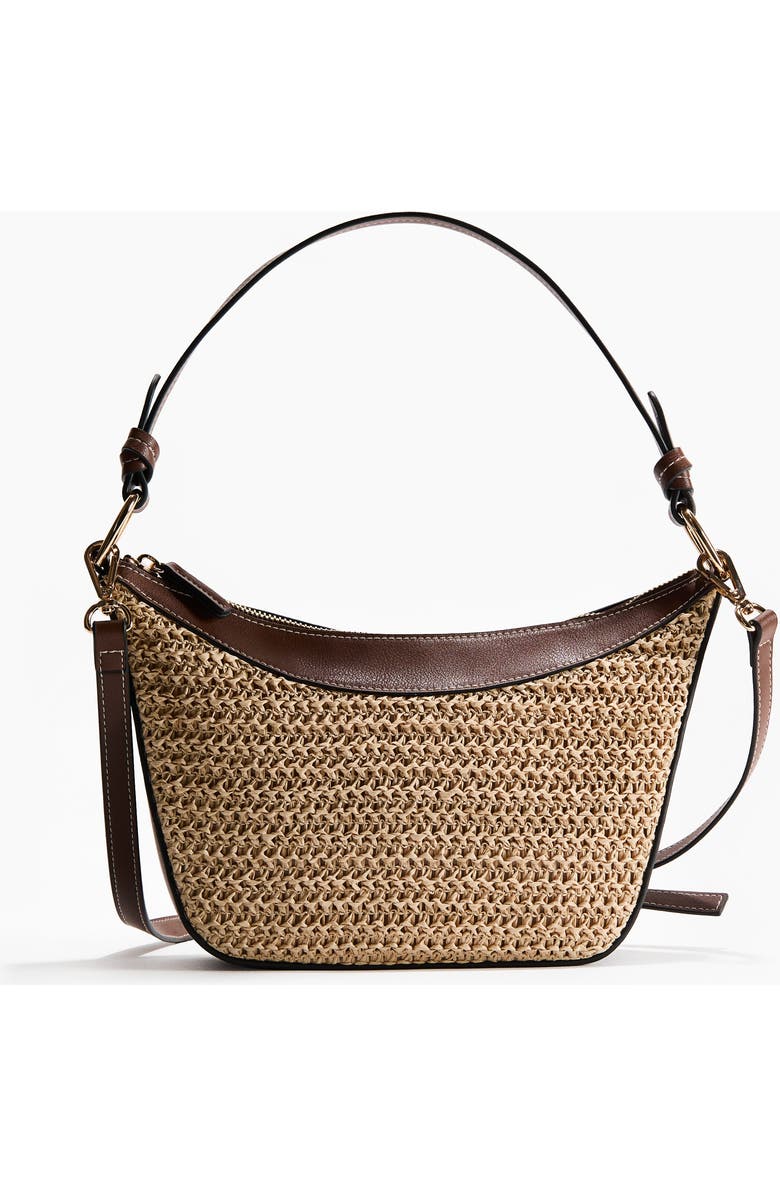H&M Straw-detail Crossbody Bag, Alternate, color, Beige