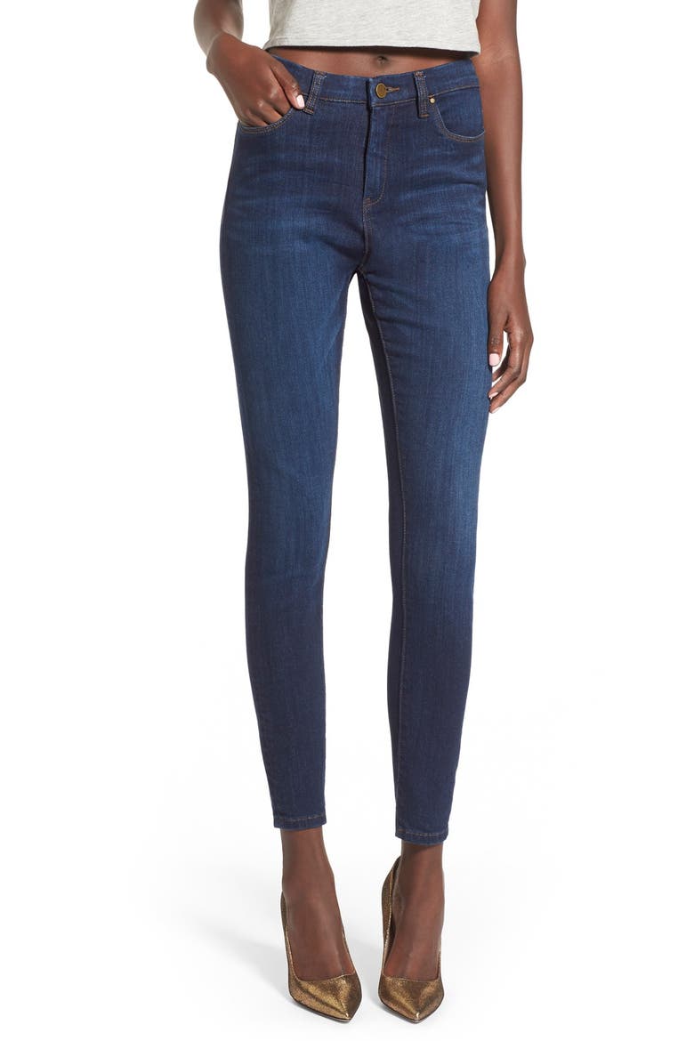 High Rise Skinny Jeans, Main, color, BLUE
