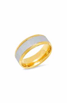 Men's Two Tone 18k Gold Plated Ring