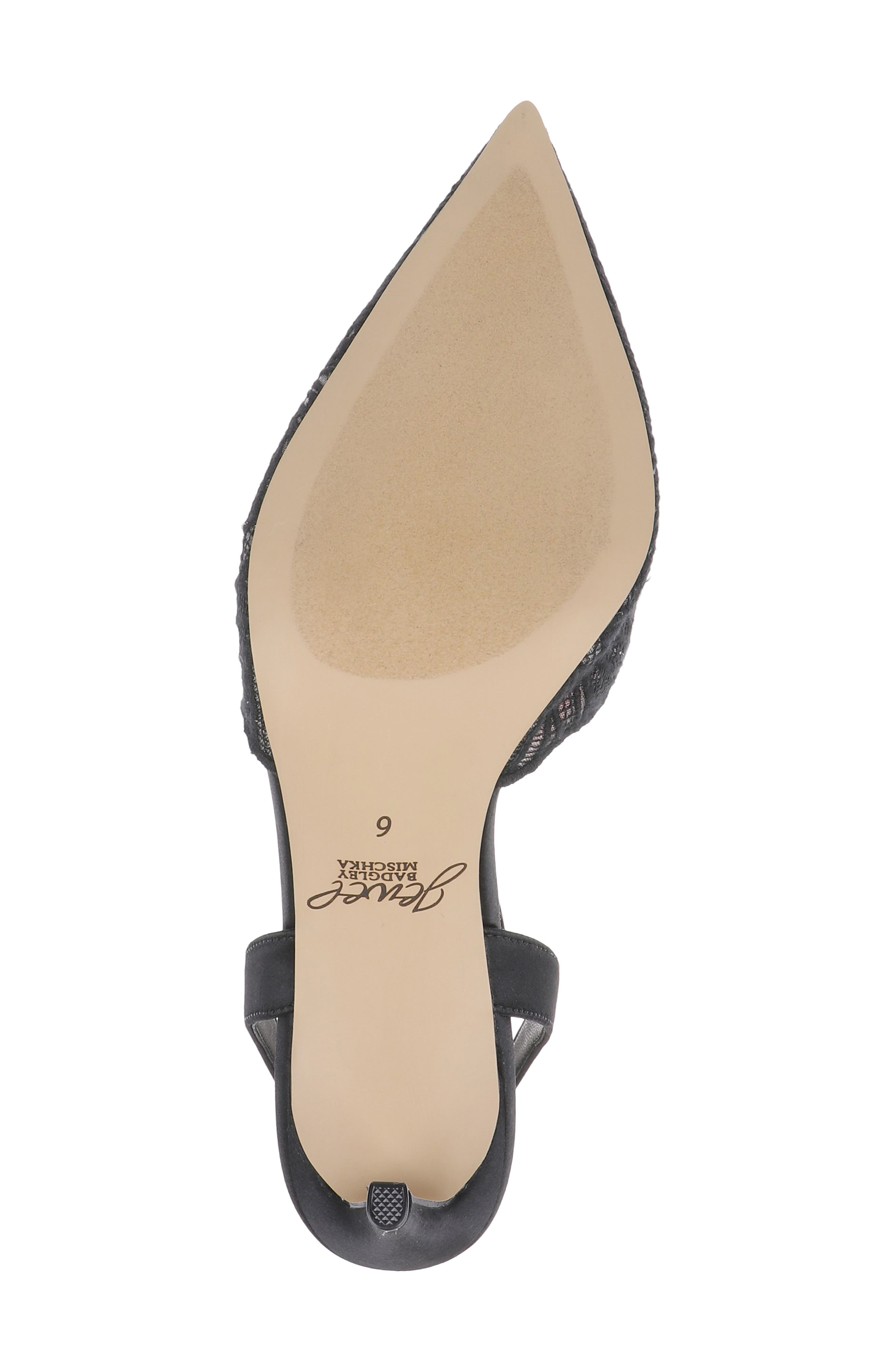 Jewel Badgley Mischka Zaima Ankle Strap Pump, Alternate, color, Black Satin