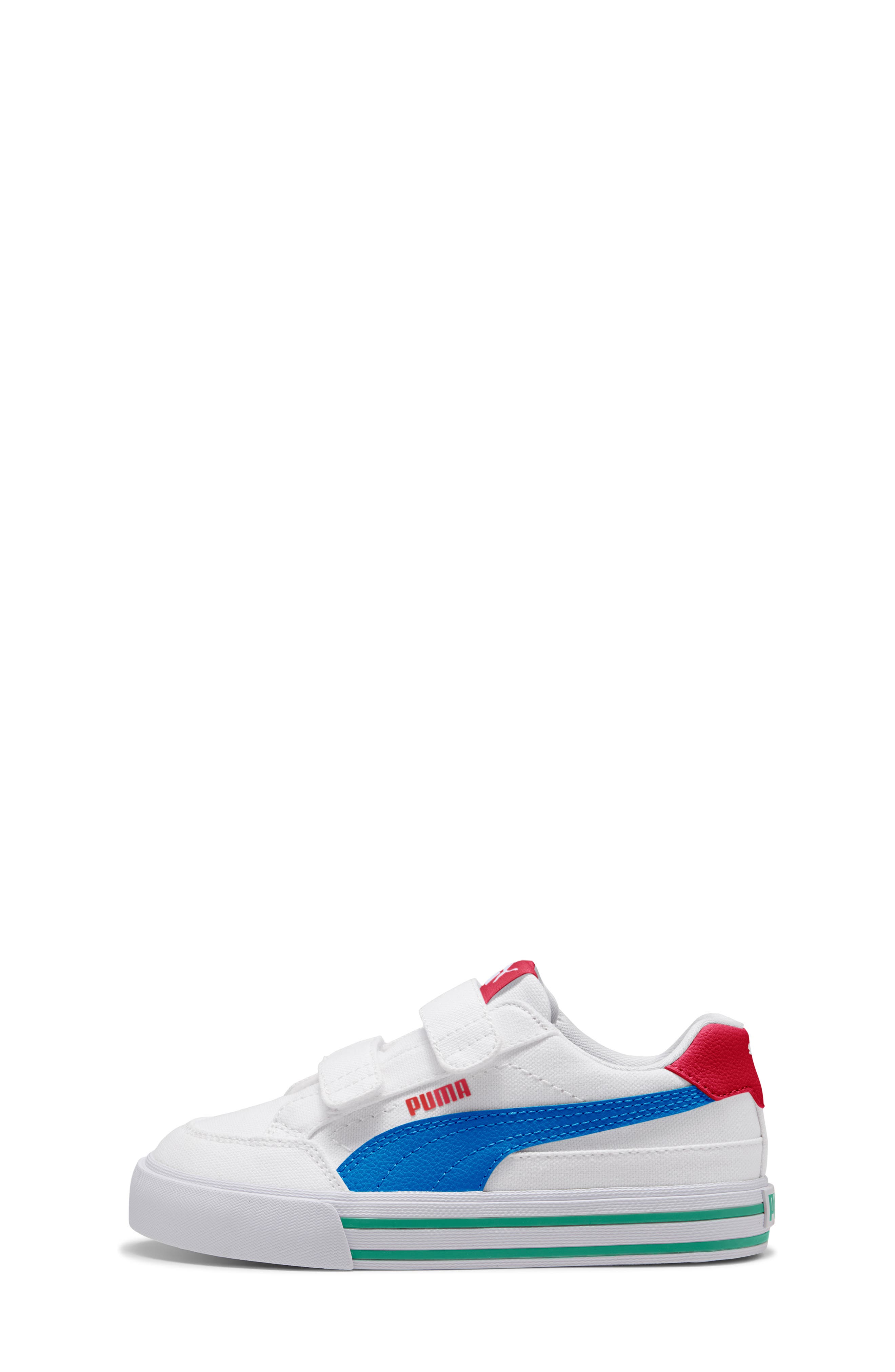 Kids' Court Classic Vulc Sneaker, Alternate, color, PUMA WHITE/ RACING BLUE