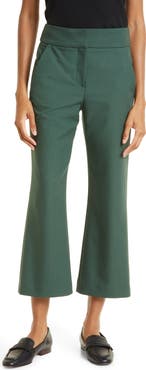 Veronica Beard Cormac High Waist Crop Flare Trousers