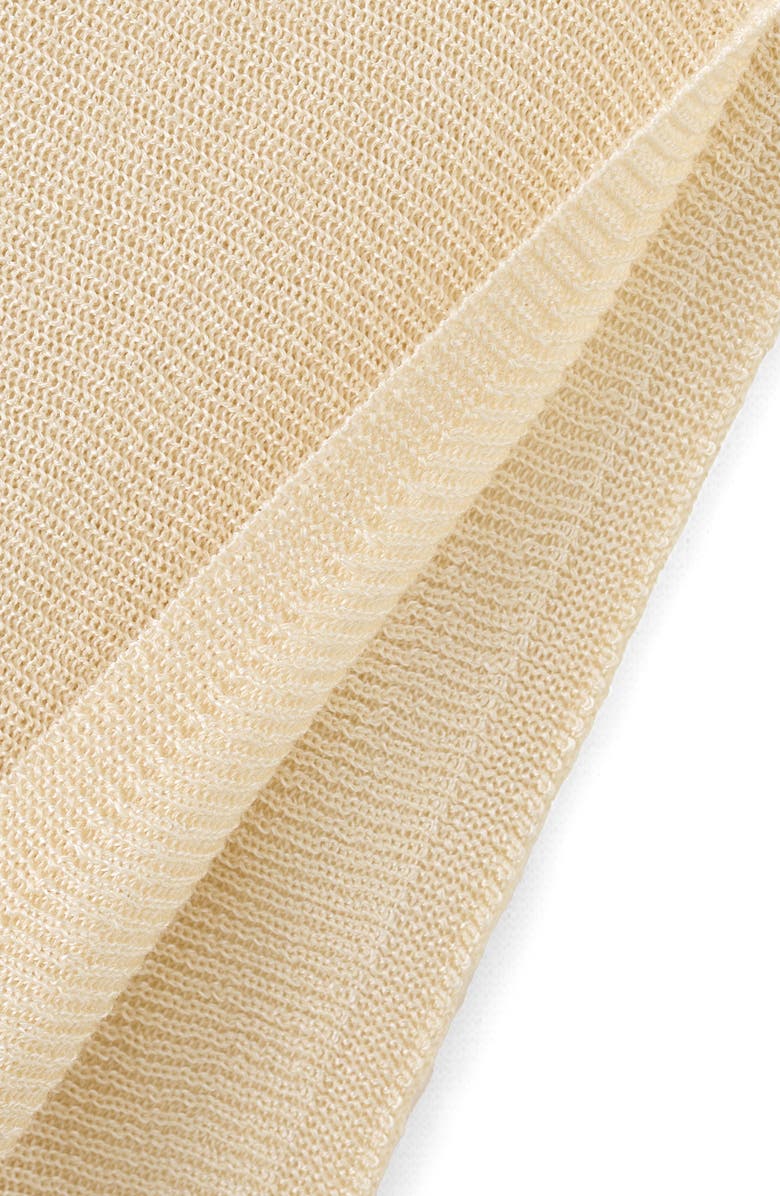 MANGO Raul Asymmetrical Hem Knit Cape, Alternate, color, Pastel Yellow