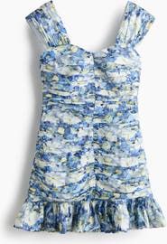 H&M Gathered Frill-trimmed Dress
