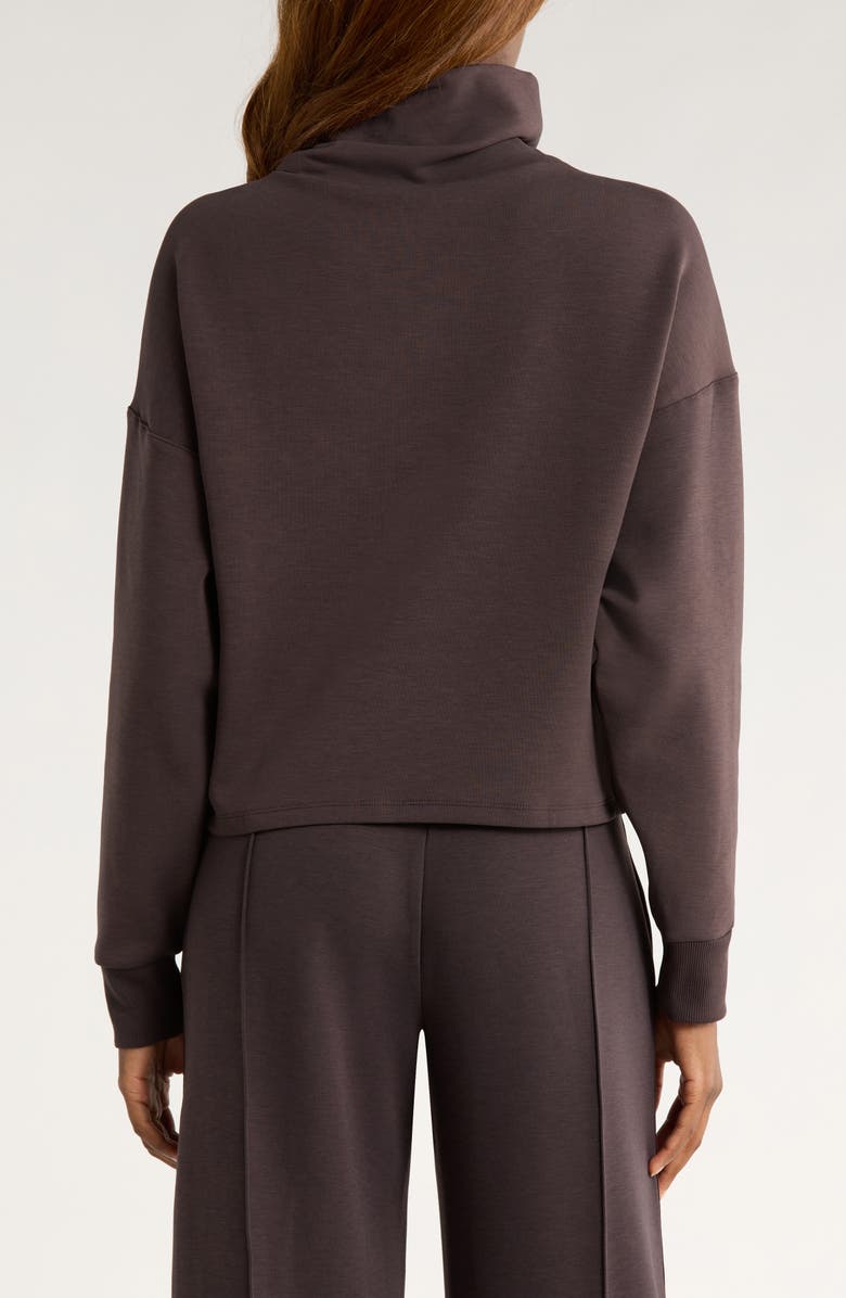 Rhone DreamGlow Mock Neck Top, Alternate, color, Dark Espresso