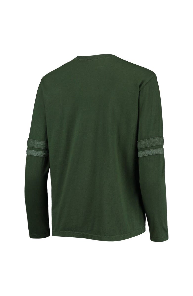 Retro Brand Women's Original Retro Brand Green Michigan State Spartans Vault Vintage Stripe Long Sleeve T-Shirt, Alternate, color, 