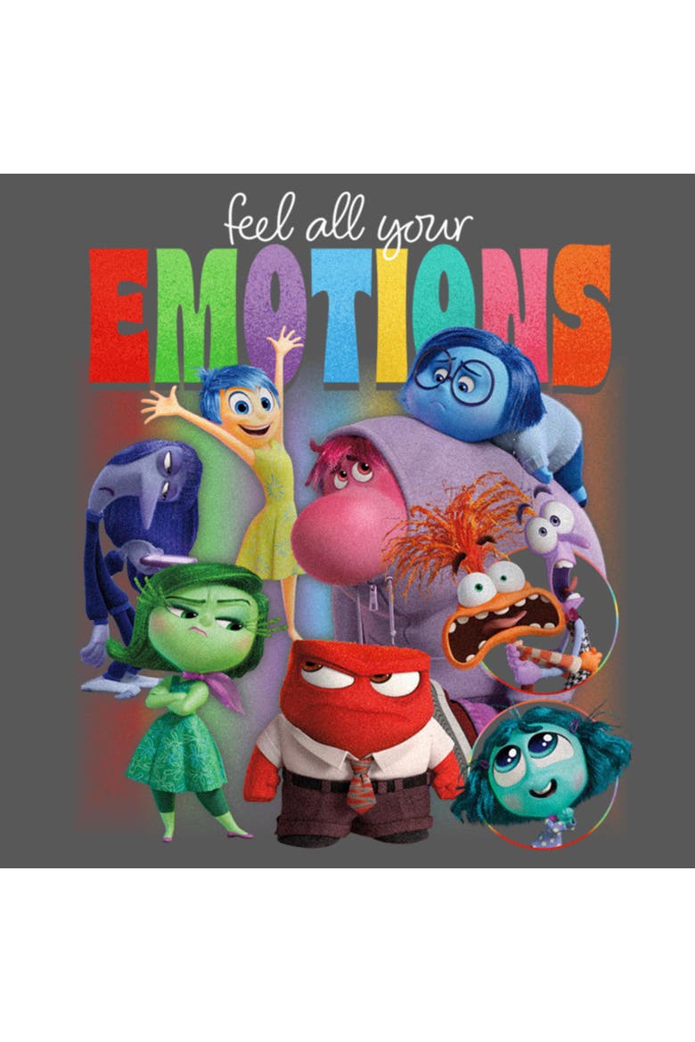 Girl's Inside Out 2 Feel All Your Emotions  Graphic T-Shirt, Alternate, color, Black