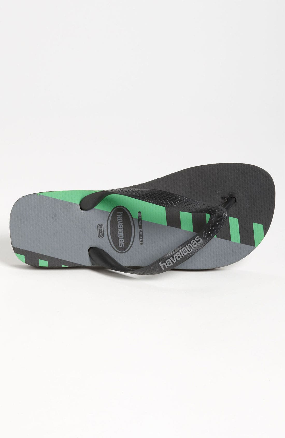 TREND Mens Flip Flop, Alternate, color, BLACK/ GREEN