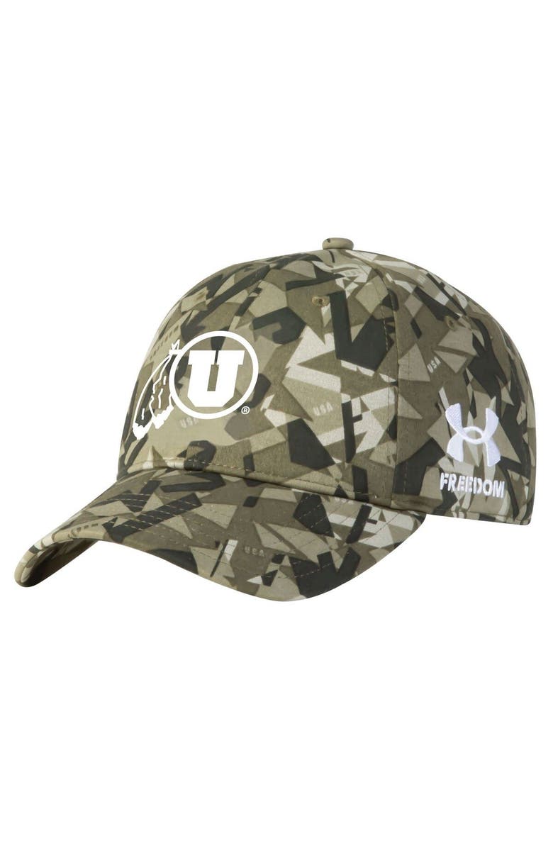 Under Armour Men's Under Armour  Camo Utah Utes Freedom Collection Adjustable Hat, Main, color, 