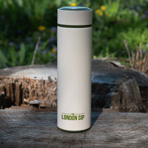 London Sip Infuser Bottle 16oz In White