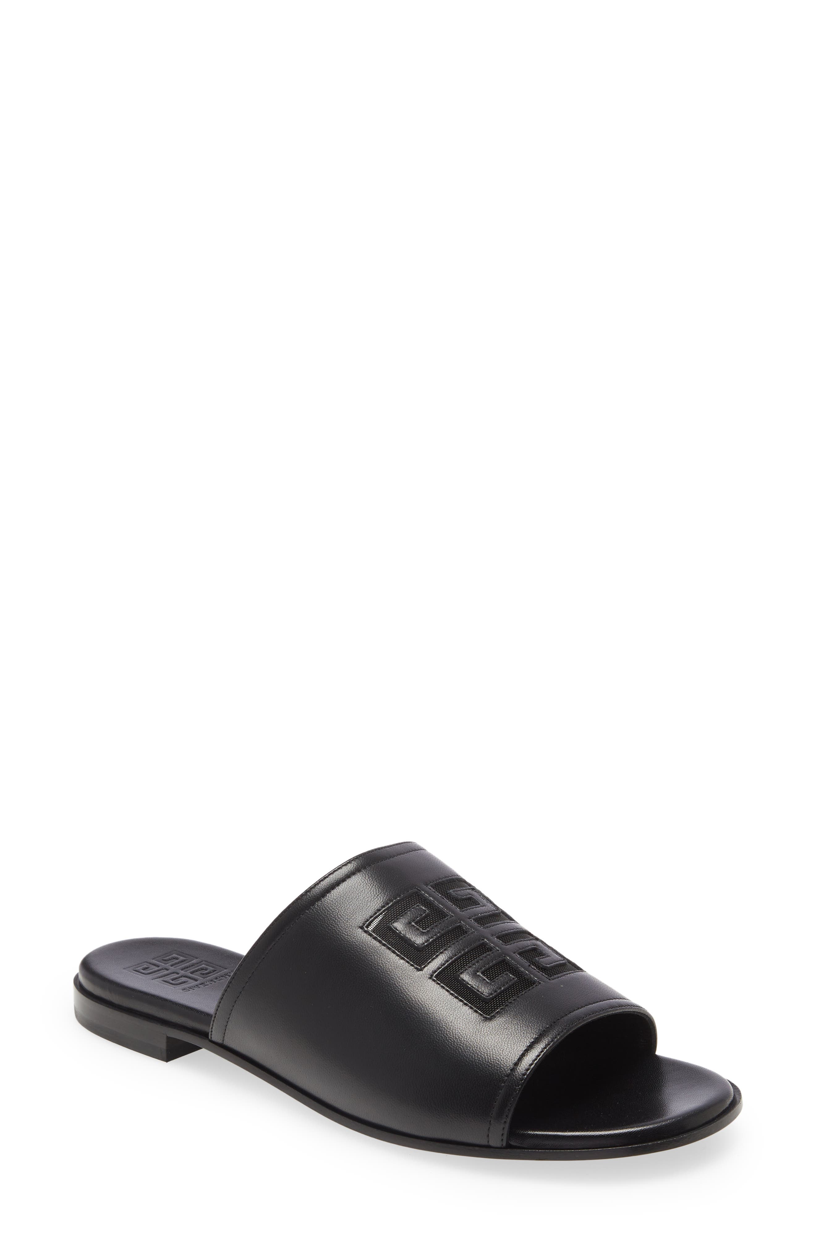 Givenchy Cutout 4G Logo Slide Sandal, Main, color, 