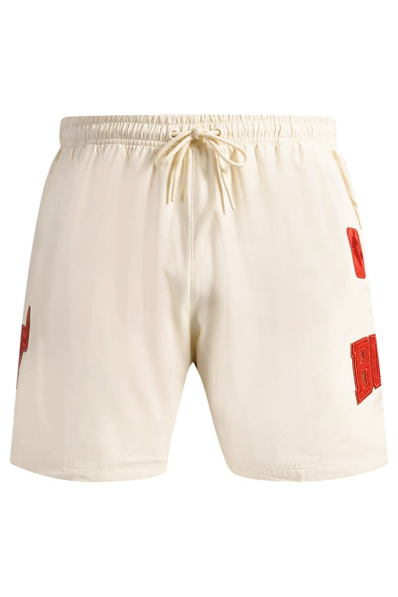 Men's Pro Standard Cream Chicago Bulls Triple Tonal Woven Shorts, Alternate, color, Cream