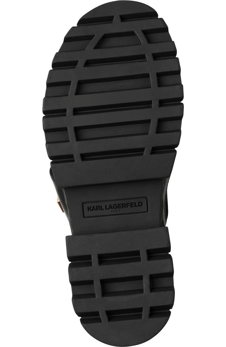 KARL LAGERFELD PARIS Lacara Lug Sole Slide Sandal, Alternate, color,