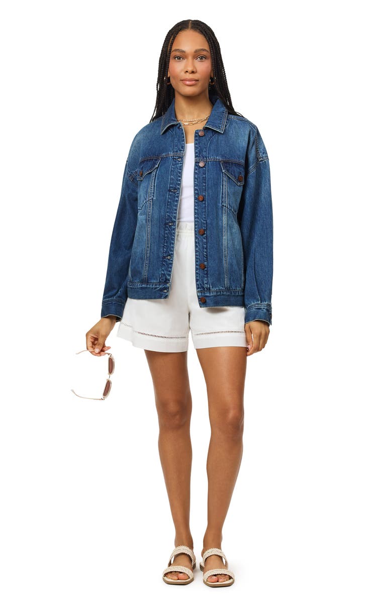 Scotch & Soda Gathered Cotton Shorts, Alternate, color, 