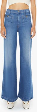 MOTHER The Stashed Hustler Roller Patch Flare Leg Jeans