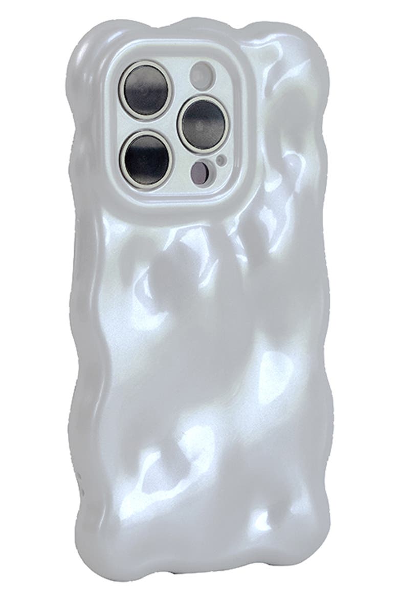Pearly Bubbles iPhone 15 Pro Case, Alternate, color, WHITE