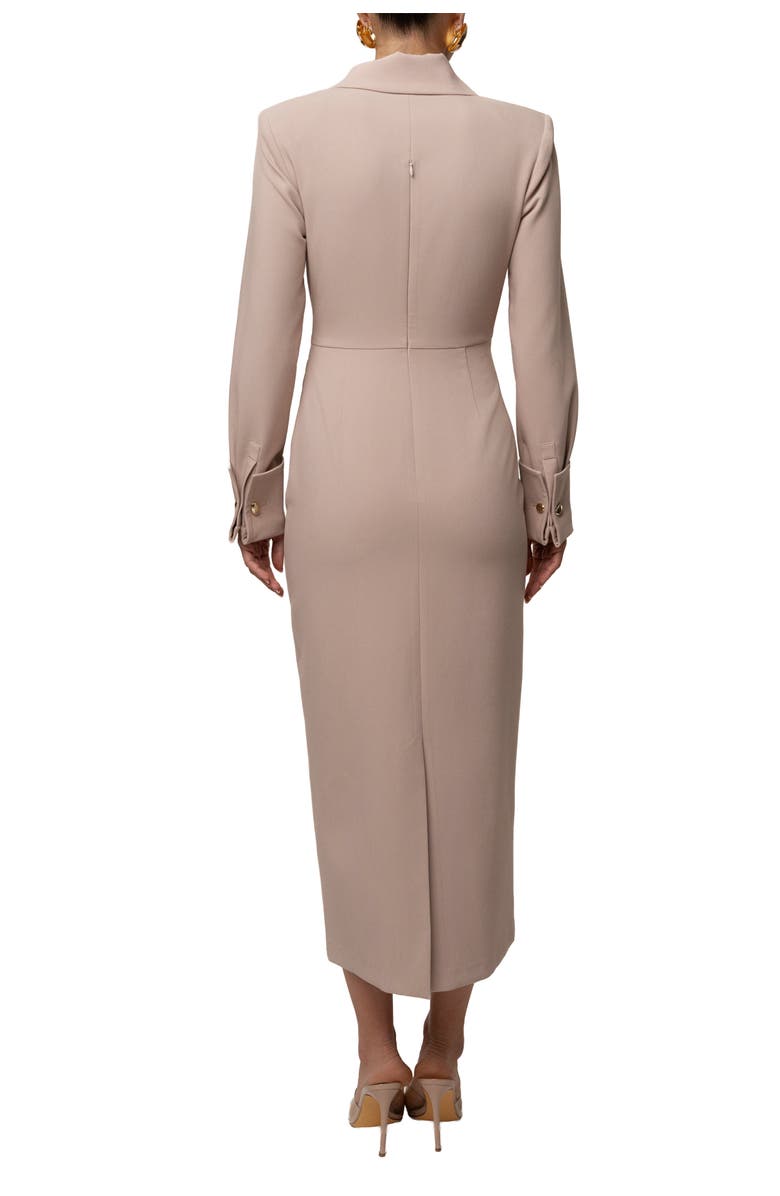 JLUXLABEL Manifest Blazer Midi Dress, Alternate, color, Beige