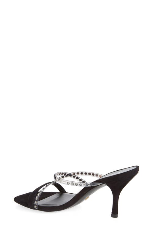 Stuart Weitzman Strapeze 85mm Crystal-embellished Sandals In Platino
