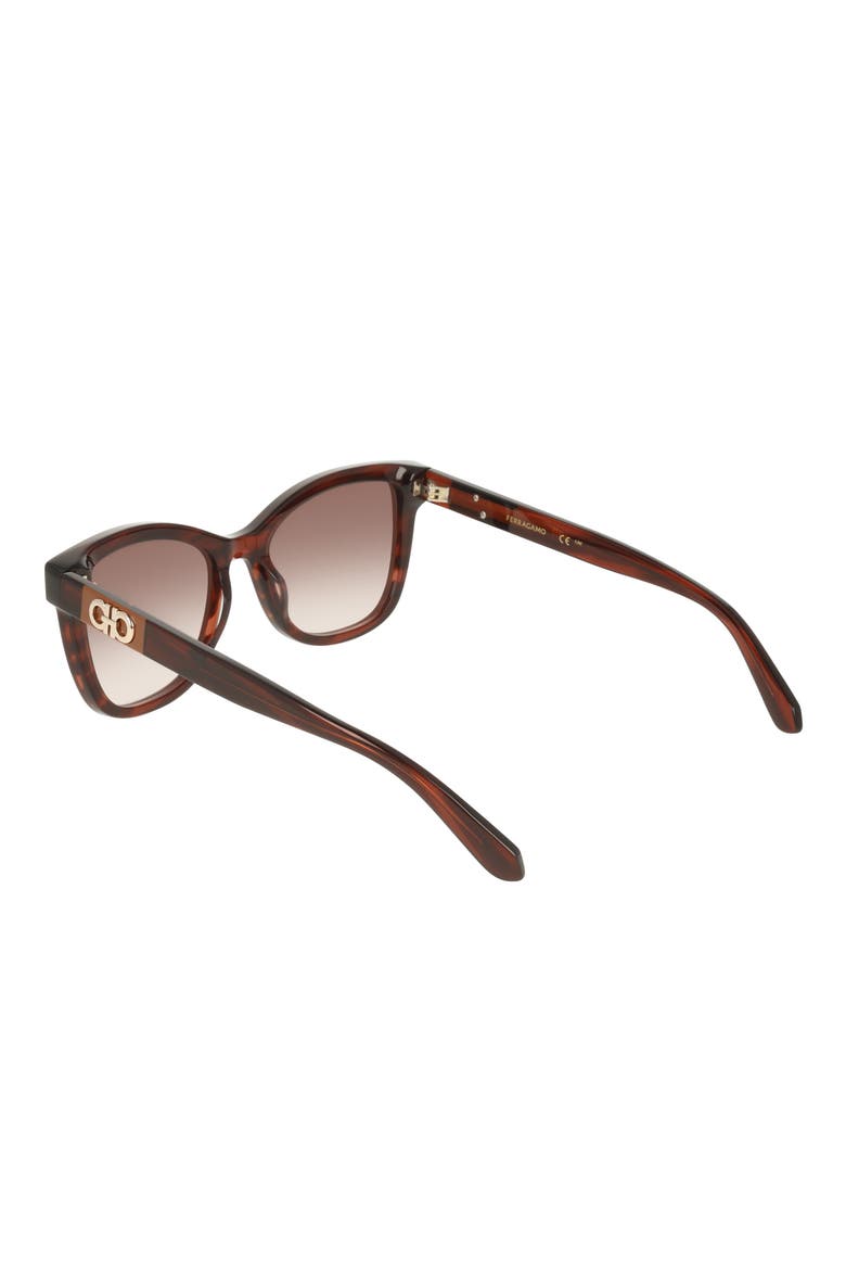 54mm Rectangle Sunglasses, Alternate, color, STRIPED WINE