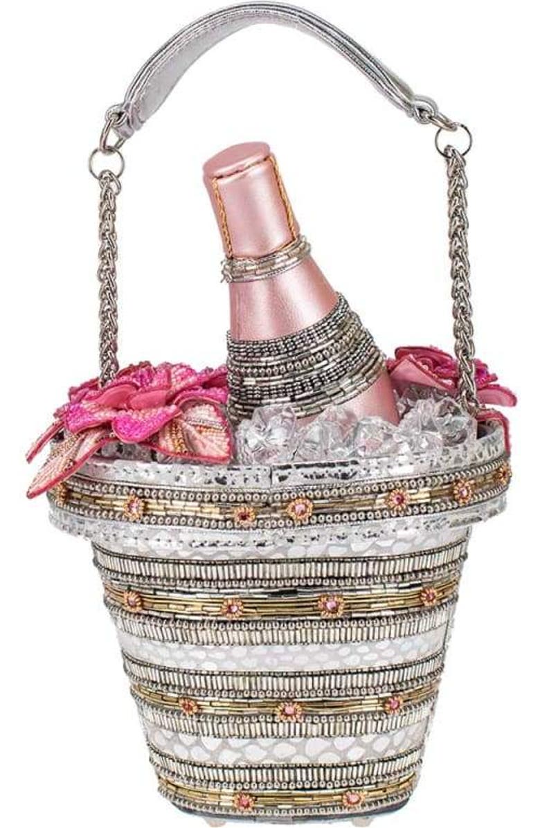 Mary Frances Accessories Champagne on Ice Top Handle Handbag, Alternate, color,