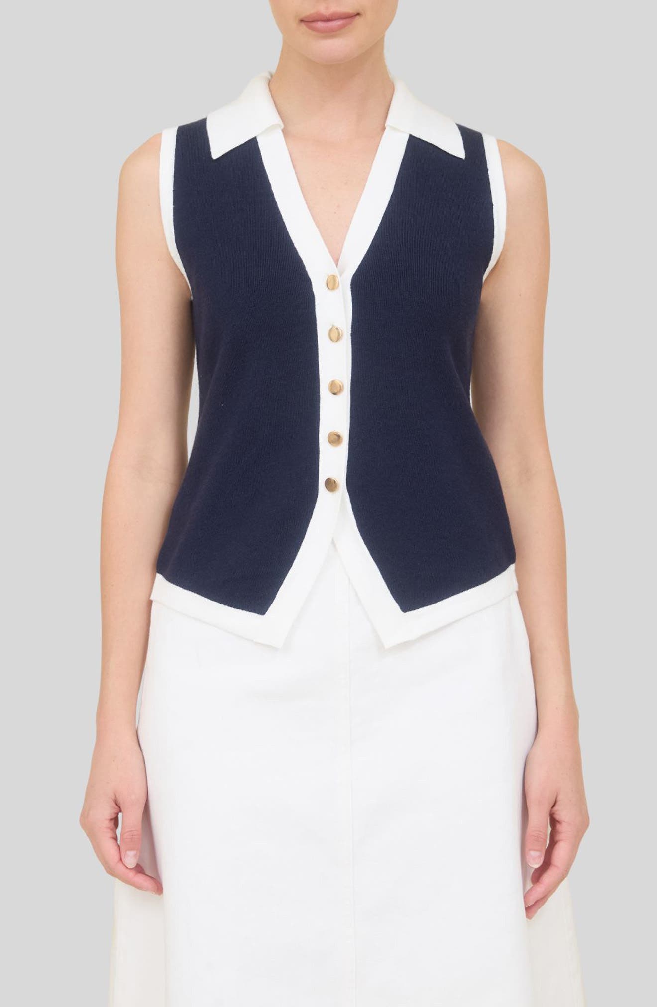 selected NAVY/ WHITE