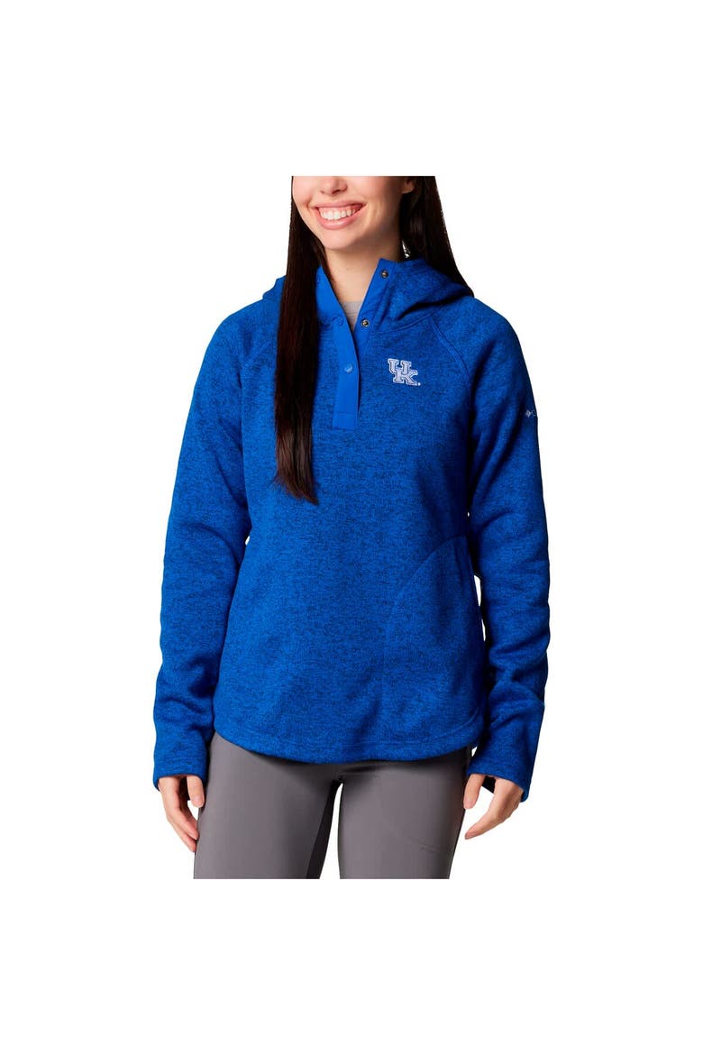 Women's Columbia Royal Kentucky Wildcats Sweater Weather Fleece Lined Pullover Hoodie, Alternate, color, Royal
