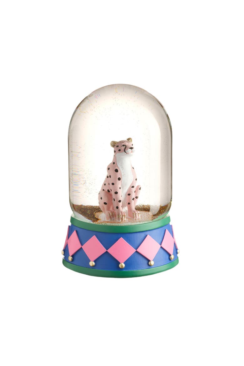 Meilin Glass Decorative Globe 4" x 7.5" Artisan, Main, color, Blue - Pink