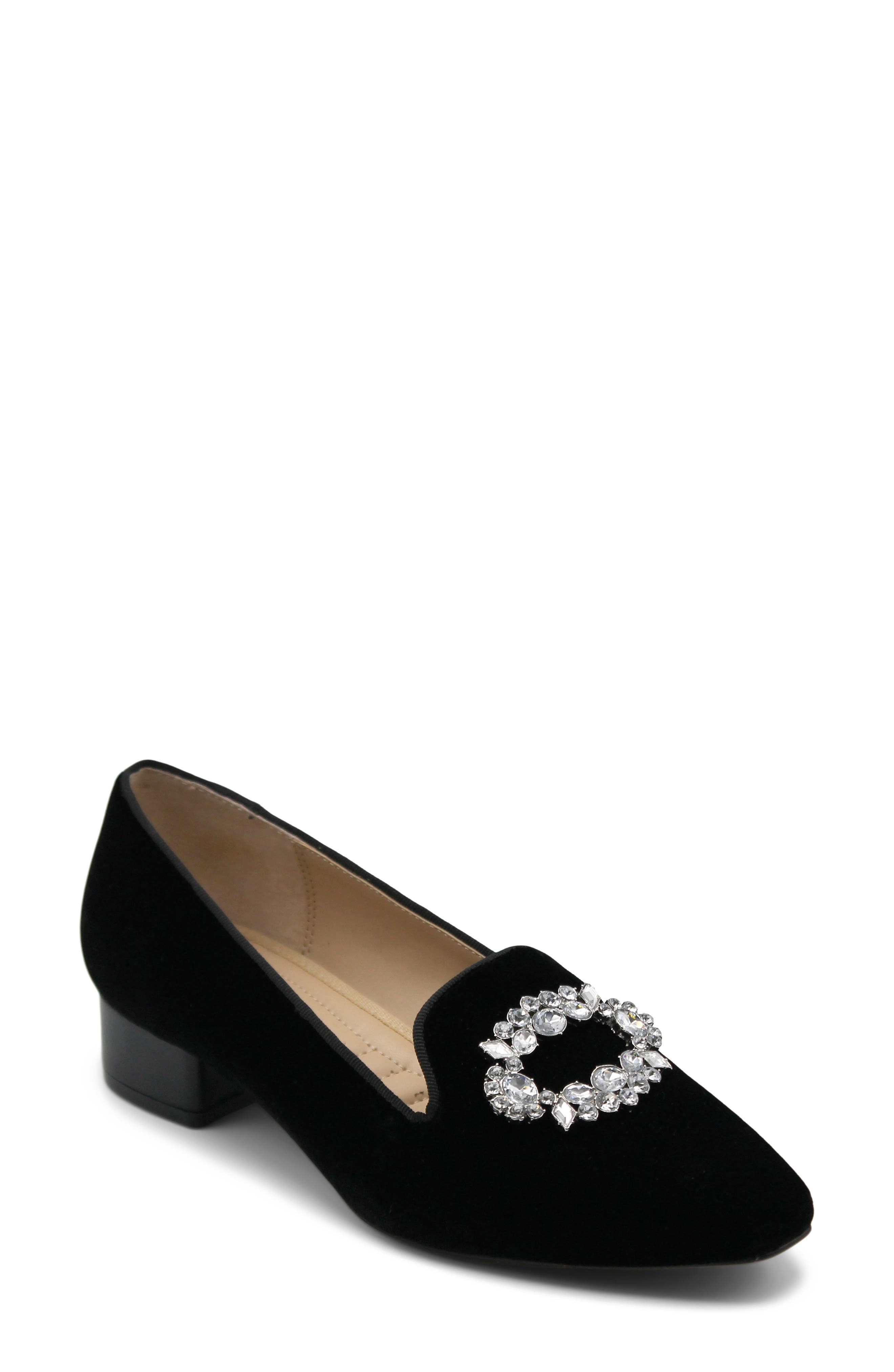 Adrienne Vittadini Valo Embellished Loafer Pump