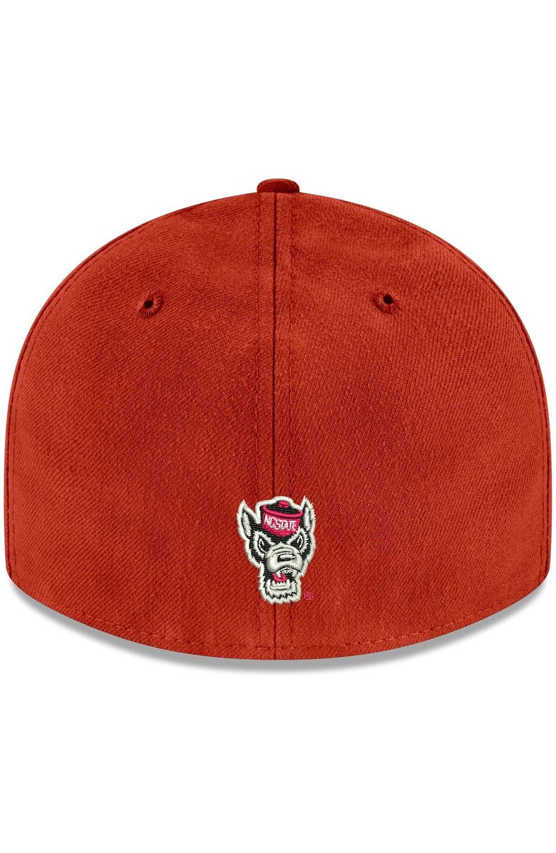 New Era Men's New Era Red NC State Wolfpack Basic Low Profile 59FIFTY Fitted Hat, Alternate, color, 
