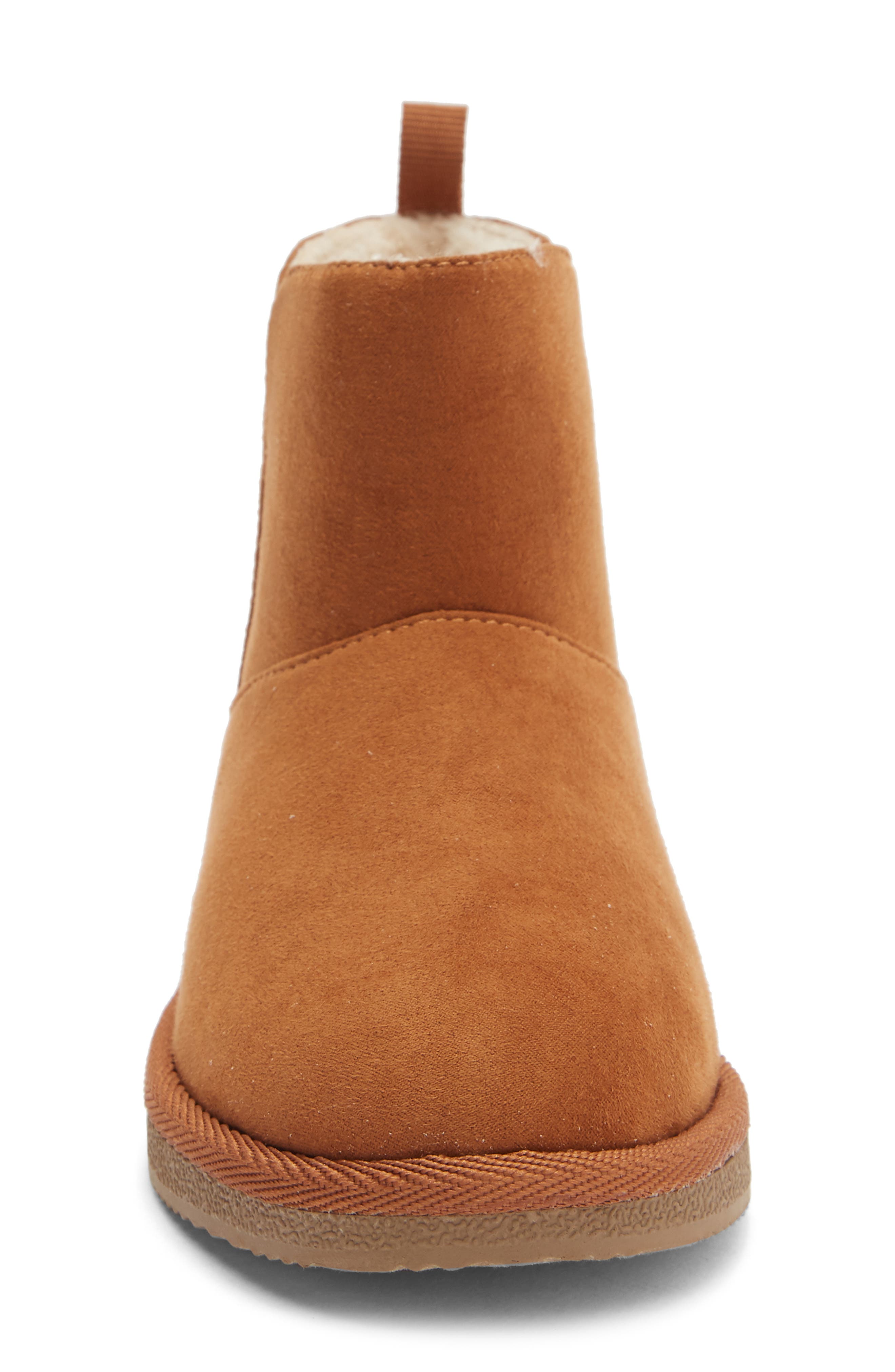 Elly Cozy Short Boot, Alternate, color, TAN CHESTNUT